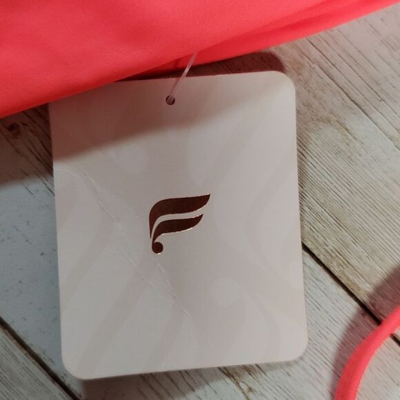 NEW Fabletics High-Cut Hi-Cut‎ String Bikini Bottom Neon Orange Size XXS 0-2 - Picture 10 of 10
